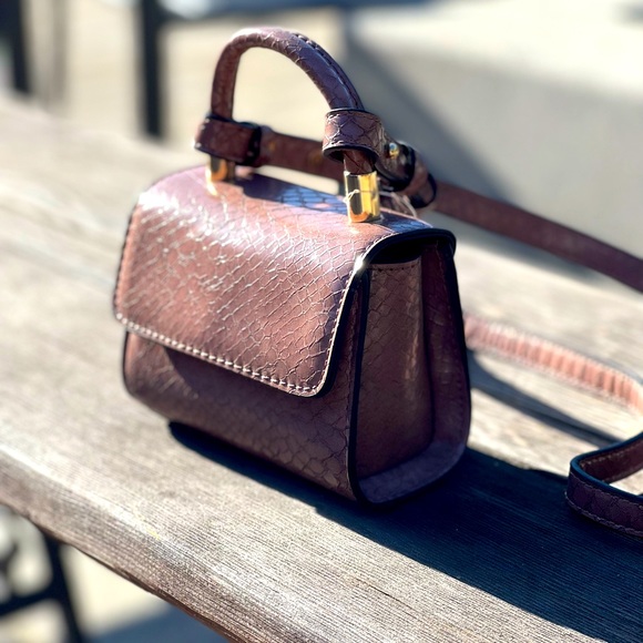 Topshop Handbags - Topshop micro mini purse|crossbody mini bag|mauve/pink